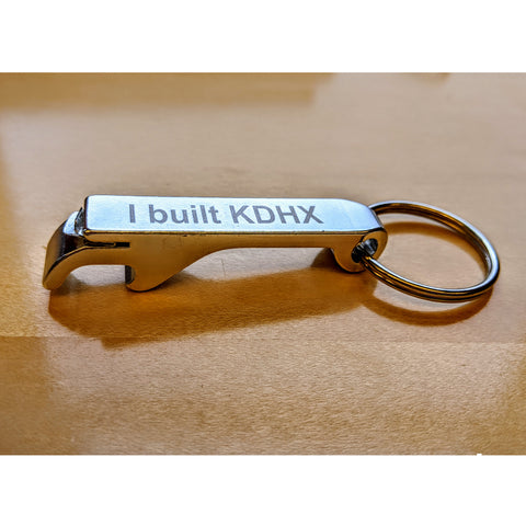 KDHX Keychain Bottle Opener